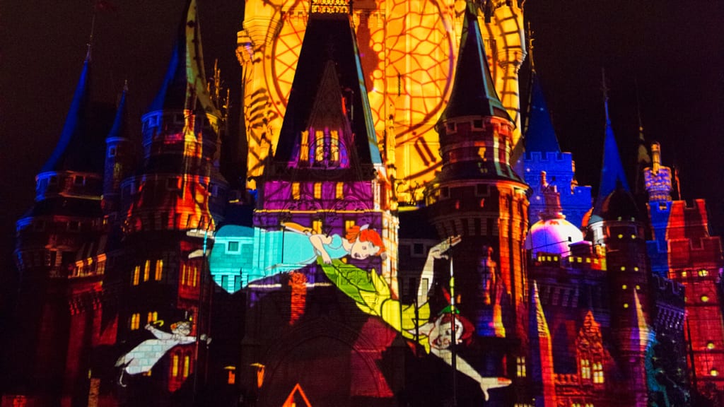 Once Upon a Time Projection Show in Tokyo Disneyland