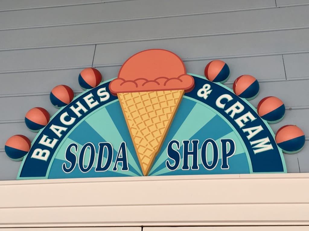 Beaches and Cream review sign