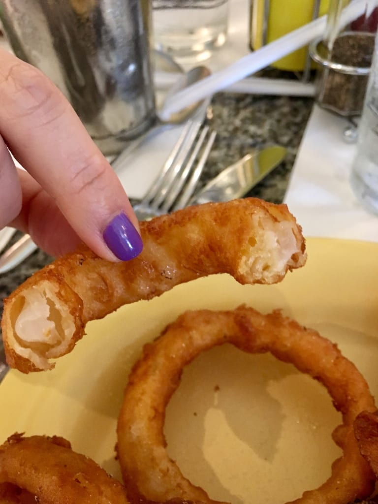 Beaches and Cream review onion rings