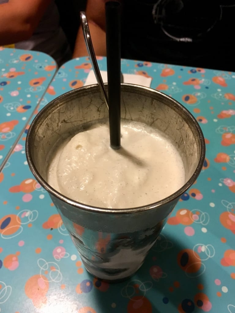 50s Prime Time Cafe Review vanilla milkshake