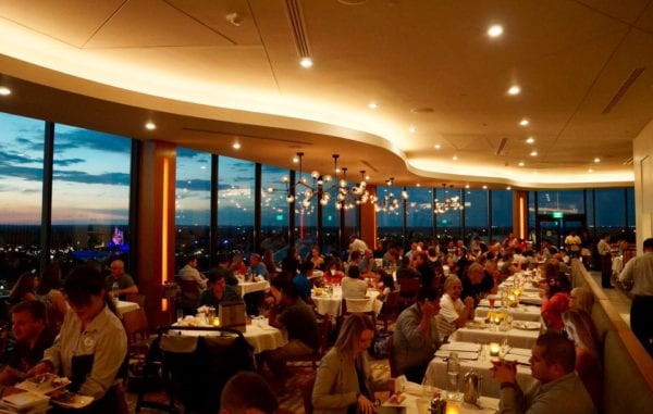 California Grill dining room sunset right