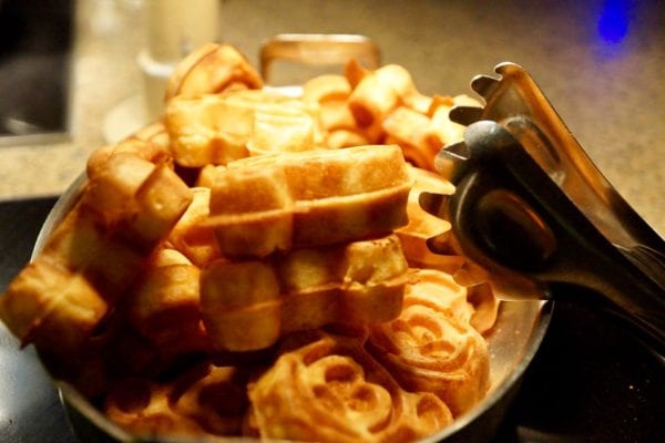 Cape May Cafe Breakfast Review buffet mickey waffles