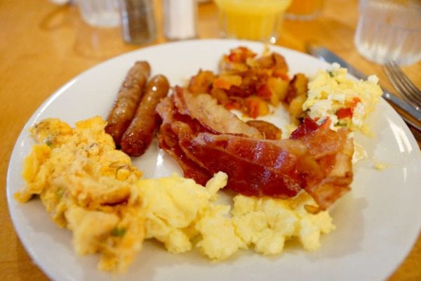 Cape May Cafe Breakfast Review eggs and bacon
