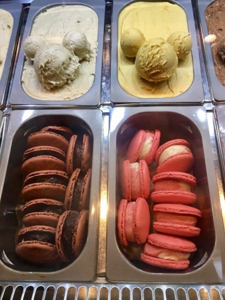 L'Artisan des Glaces Review Ice Cream Mickey scoops and macaron ice cream sandwiches
