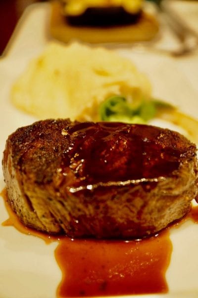 Yachtsman Steakhouse Full Review filet mignon close