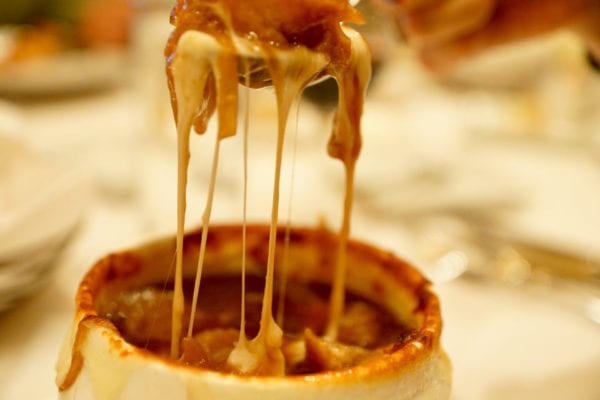 Yachtsman Steakhouse Full Review french onion soup cheese