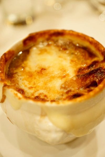 Yachtsman Steakhouse Full Review french onion soup close