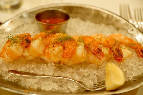 Yachtsman Steakhouse Full Review jumbo shrimp cocktail