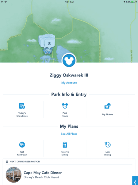 My Disney Experience App Redesign