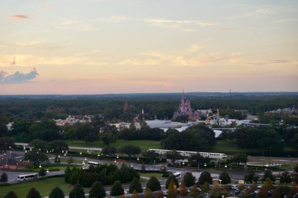 California Grill sunset view Magic Kingdom cinderella castle