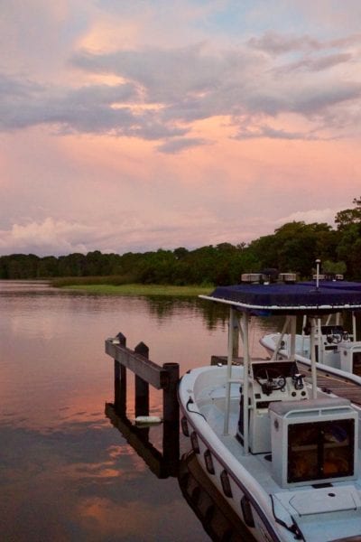 Disney's Fort Wilderness Campground Sunset on the Dock