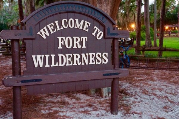 Disney's Fort Wilderness Campground Entrance Sign