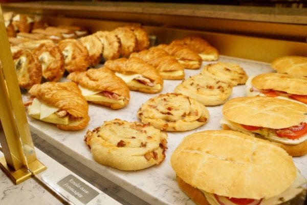 Les Halles Boulangerie Patisserie Display Case Sandwiches