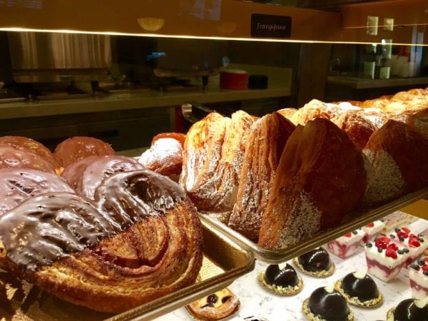 Les Halles Boulangerie Patisserie Review Elephant Ears and Frangipane display