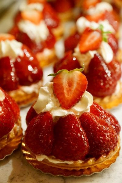 Les Halles Boulangerie Patisserie Review Strawberry Tart Fraises Close