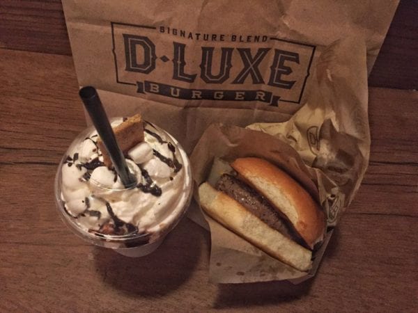 D-Luxe Burger Review Burger, Shake and Brown Bag