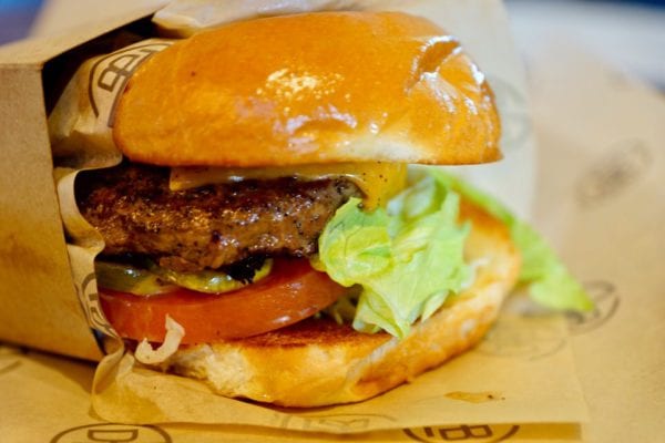 D-Luxe Burger Review Cheeseburger Close