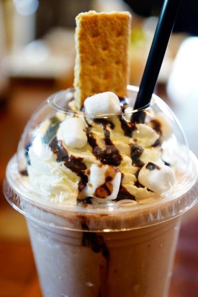 D-Luxe Burger Review S'mores Milkshake Top