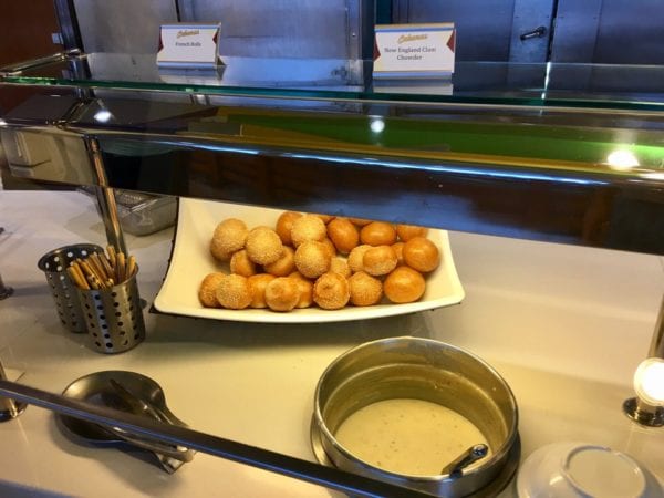 Disney Cruise Cabanas Lunch Review Dinner Rolls