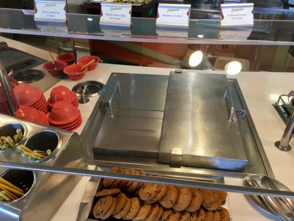 Disney Cruise Cabanas Lunch Review Ice Cream and Cookies