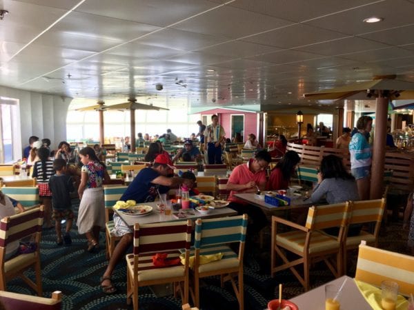 Disney Cruise Cabanas Lunch Review Dining Room Tables Inside