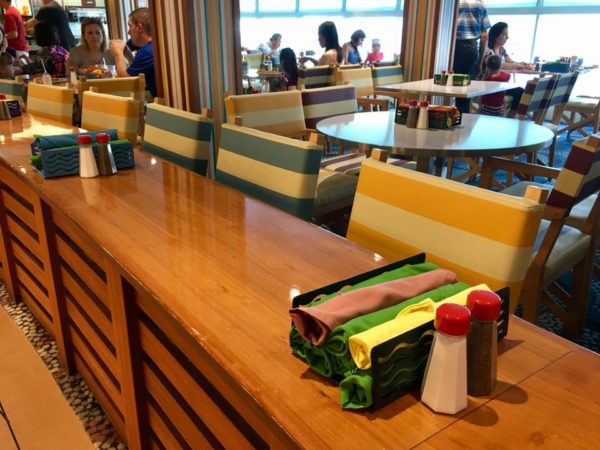 Disney Cruise Cabanas Lunch Review Inside Counter
