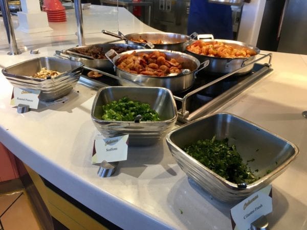 Disney Cruise Cabanas Lunch Review Toppings
