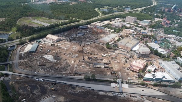 Star Wars Land areal shot