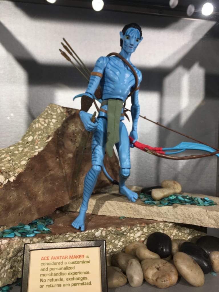 Avatar Maker at Disney Pandora World of Avatar -Toddler Becomes a Navi  Action Figure! 