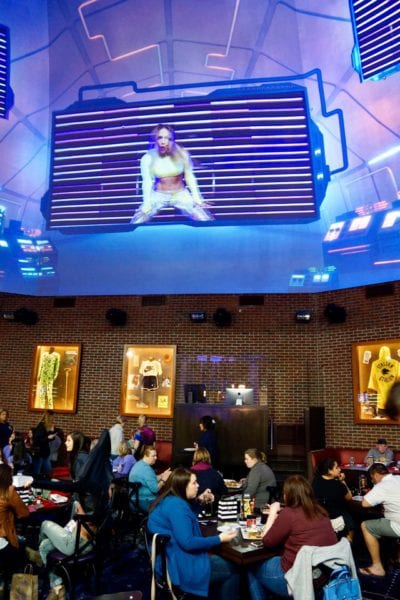 Planet Hollywood Observatory Review Big Screen interior