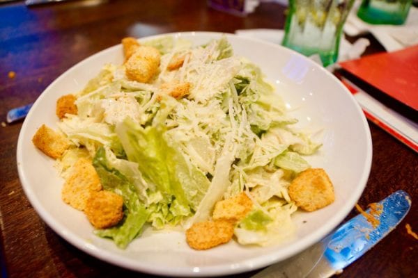 Planet Hollywood Observatory Review Caesar Salad
