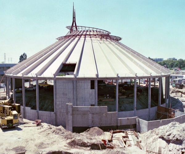 Space Mountain 40 Years construction photo