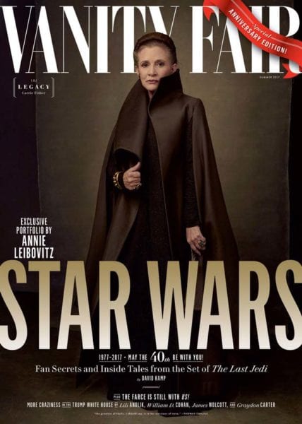 Carrie Fisher on Vanity Fair Star Wars