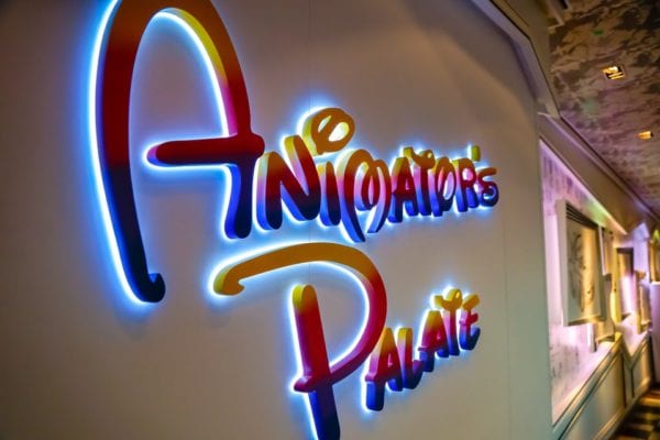 Animator's Palate Review Entrance Sign