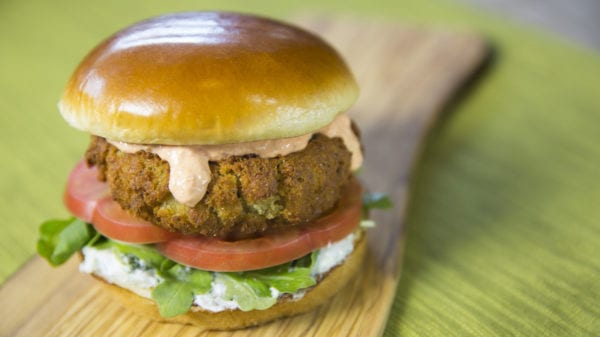 Walt Disney World New Menu Items May 2017 Sci-Fi Falafel Burger