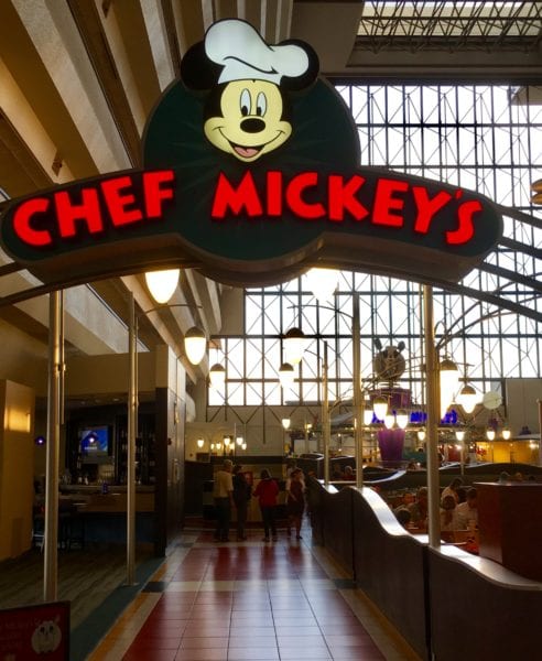 Chef Mickey's Changing Locations Temporarily