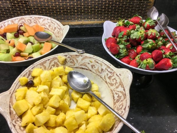 Crystal Palace Breakfast Review Buffet Fruit