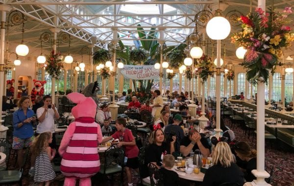 Crystal Palace Breakfast Review Characters in Dining Room