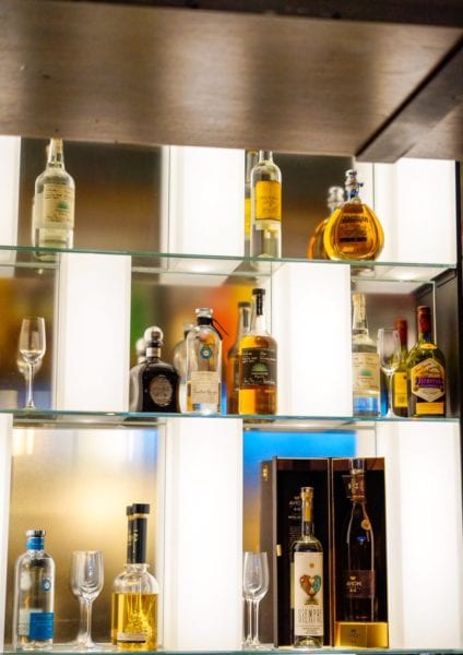 Frontera Cocina Review Glass Tequila Shelf