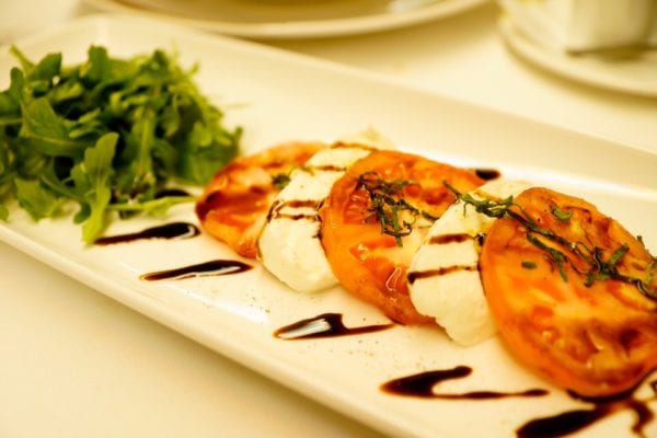 Palo Dinner Review Caprese and Tomato Salad