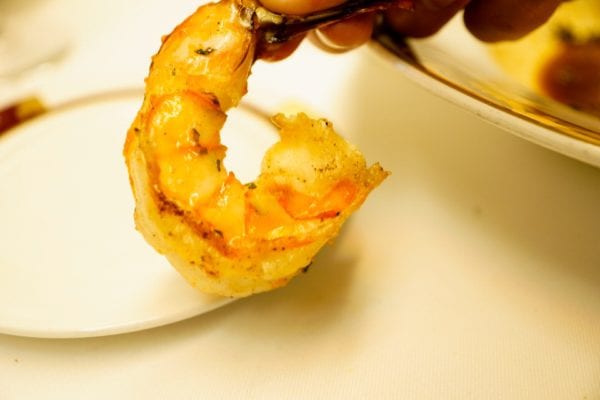 Palo Dinner Review Shrimp