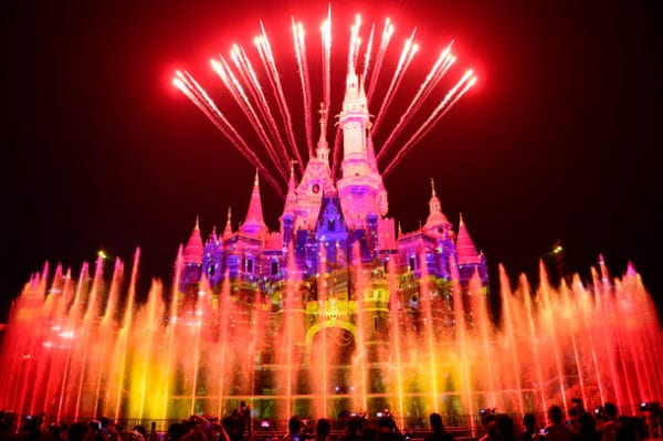 Shanghai Disneyland's First Anniversary nighttime fireworks