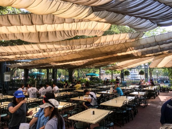 Covered Seating Area at Mint Julep Bar