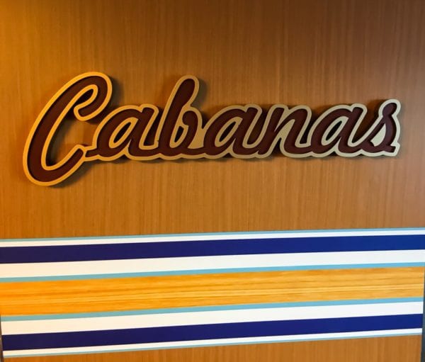 Disney Cruise Cabanas Entrance