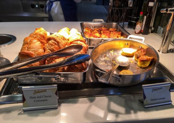 Disney Cruise Cabanas Breakfast Review Croissants and Quiche