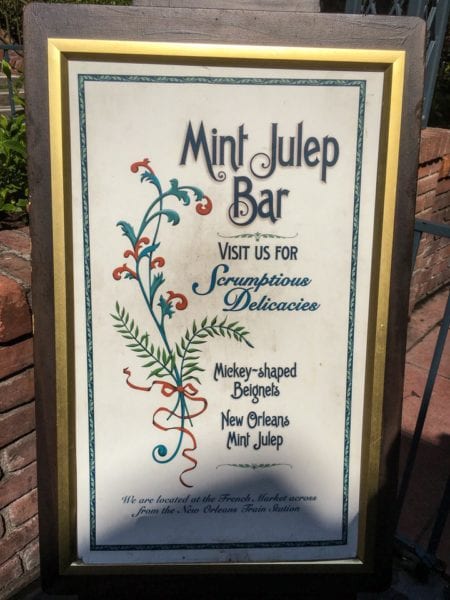 Mint Julep Bar Menu