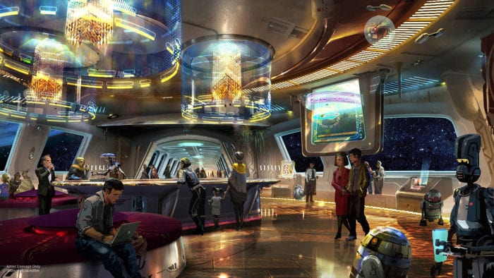 Star Wars Themed Resort lobby