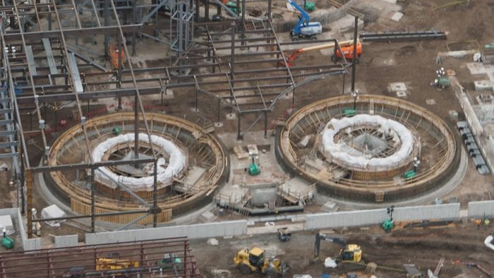 Millennium Falcon Ride Progress close