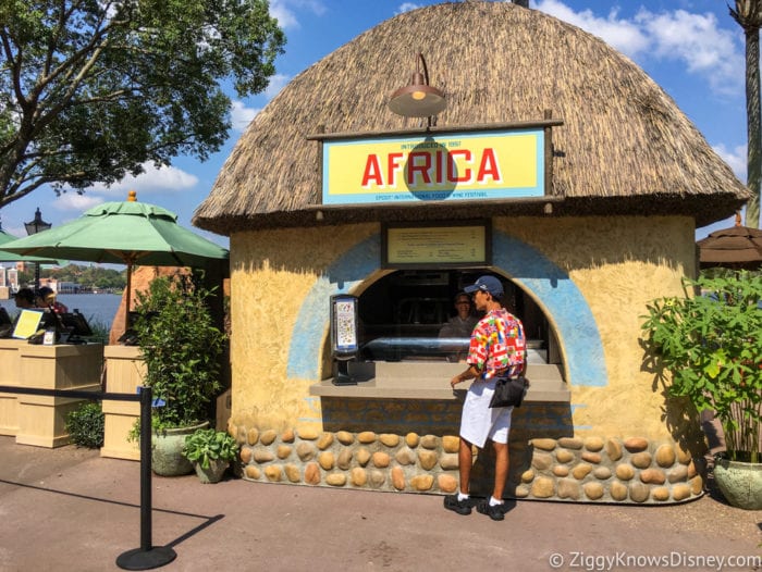 Africa Review: 2017 Epcot Food and Wine Festival Africa booth