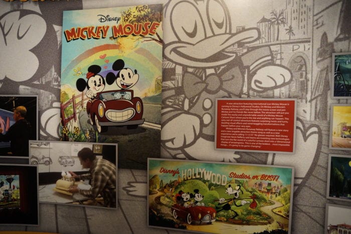 Mickey and Minnie's Runaway Railway Display center panels 